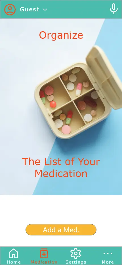medication tap in pill bell app
