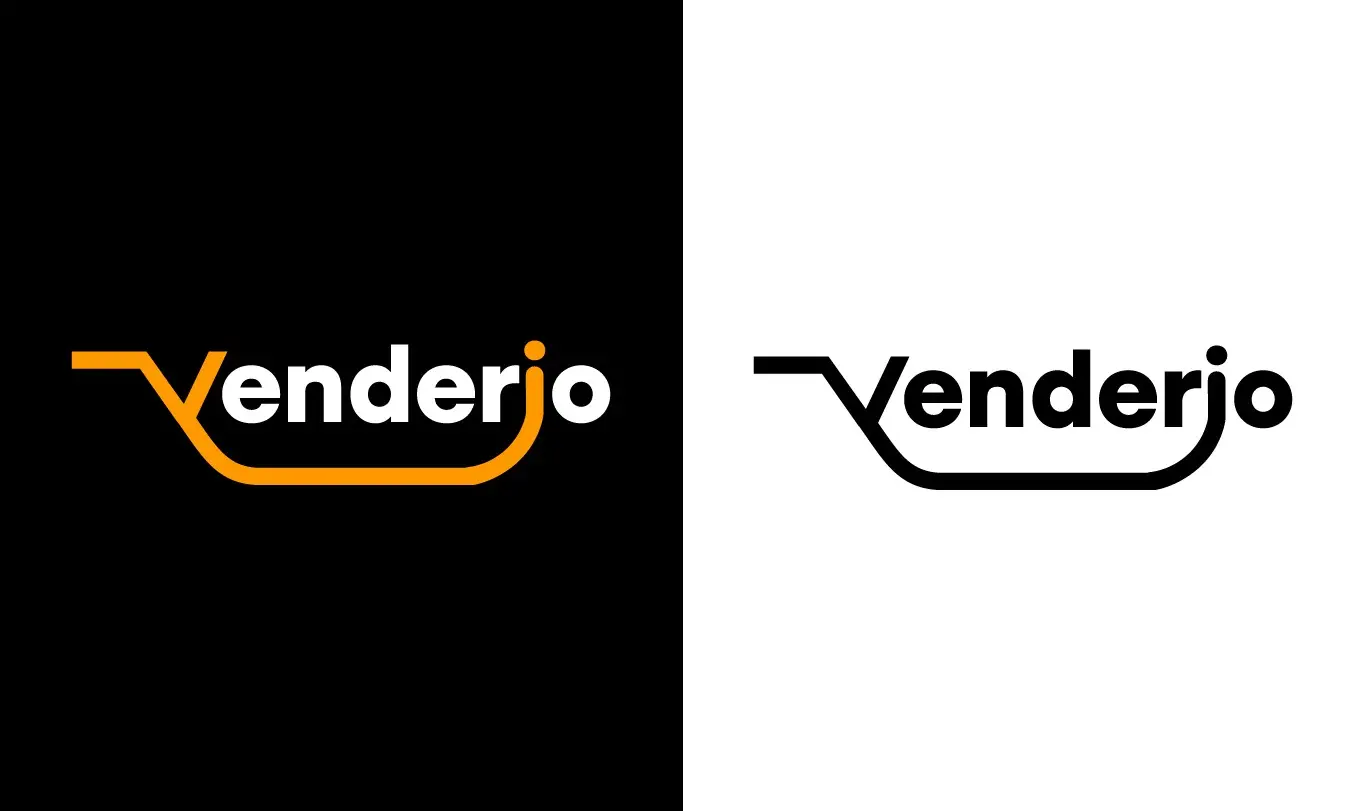 venderio e-commerce brand black and white logo
