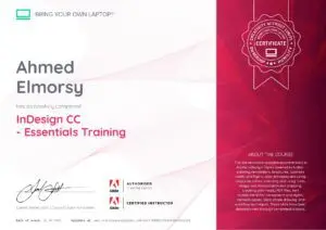 indesign certificate